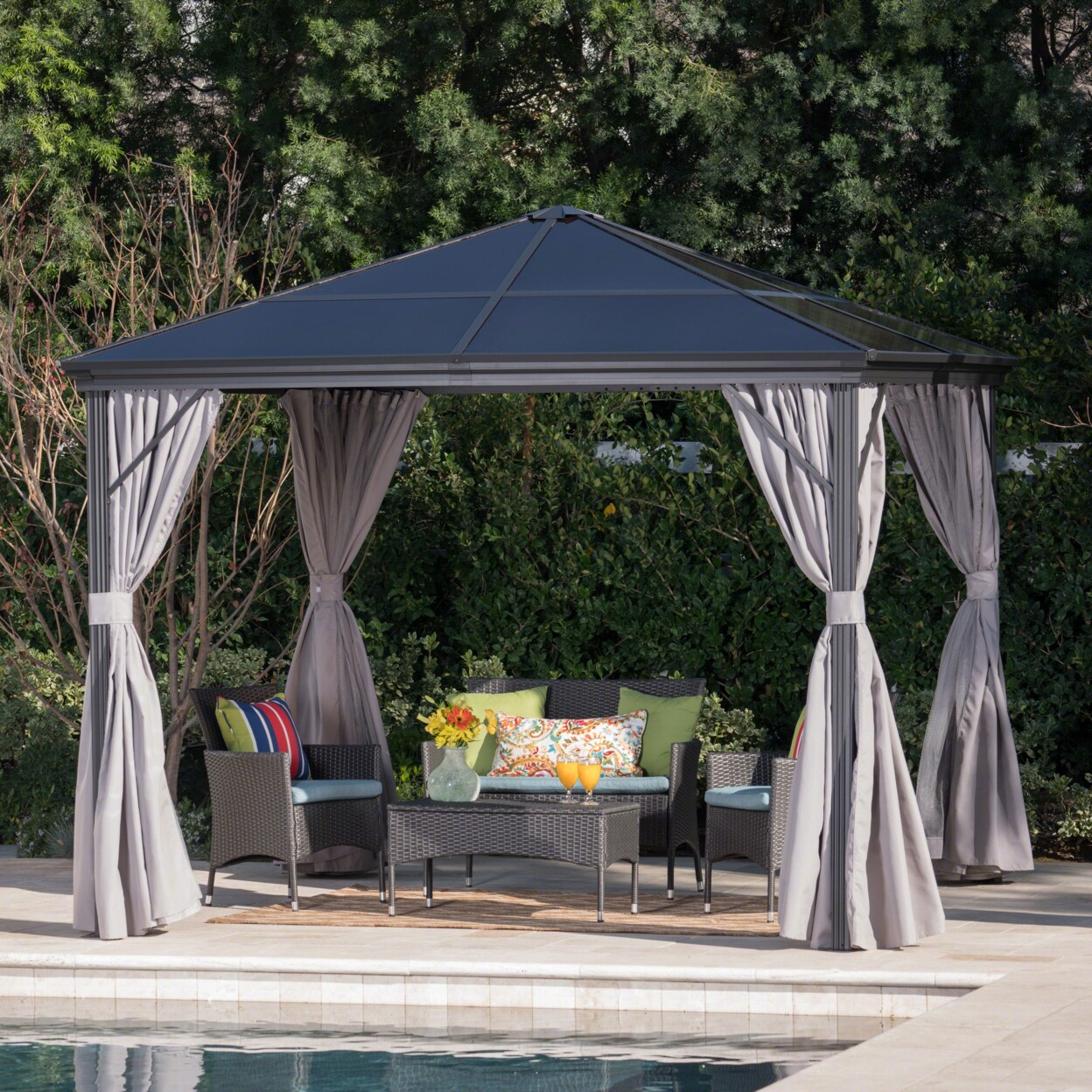 10x10 aluminum gazebo sale