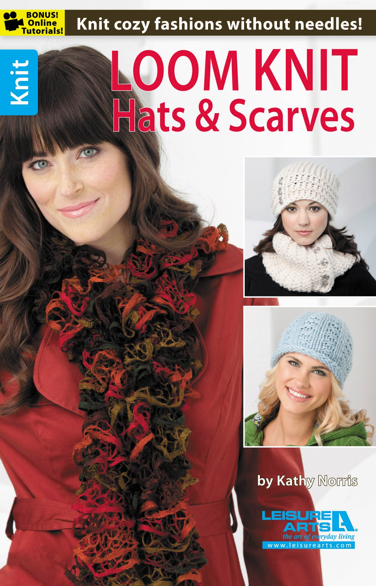 Leisure Arts Loom Knit Hats and Scarves Knitting Book