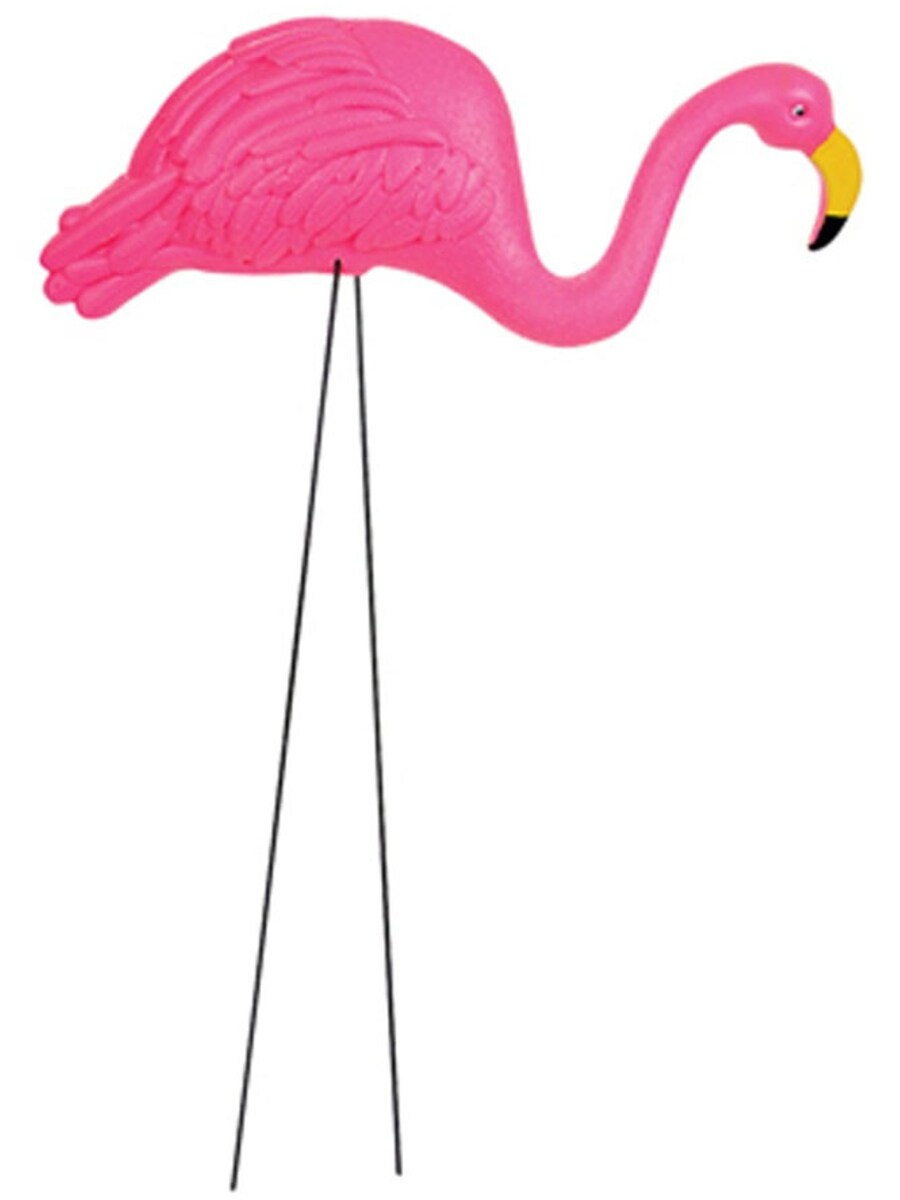 Single 26&#x22; Pink Flamingo Party Decoration Yard Ornaments