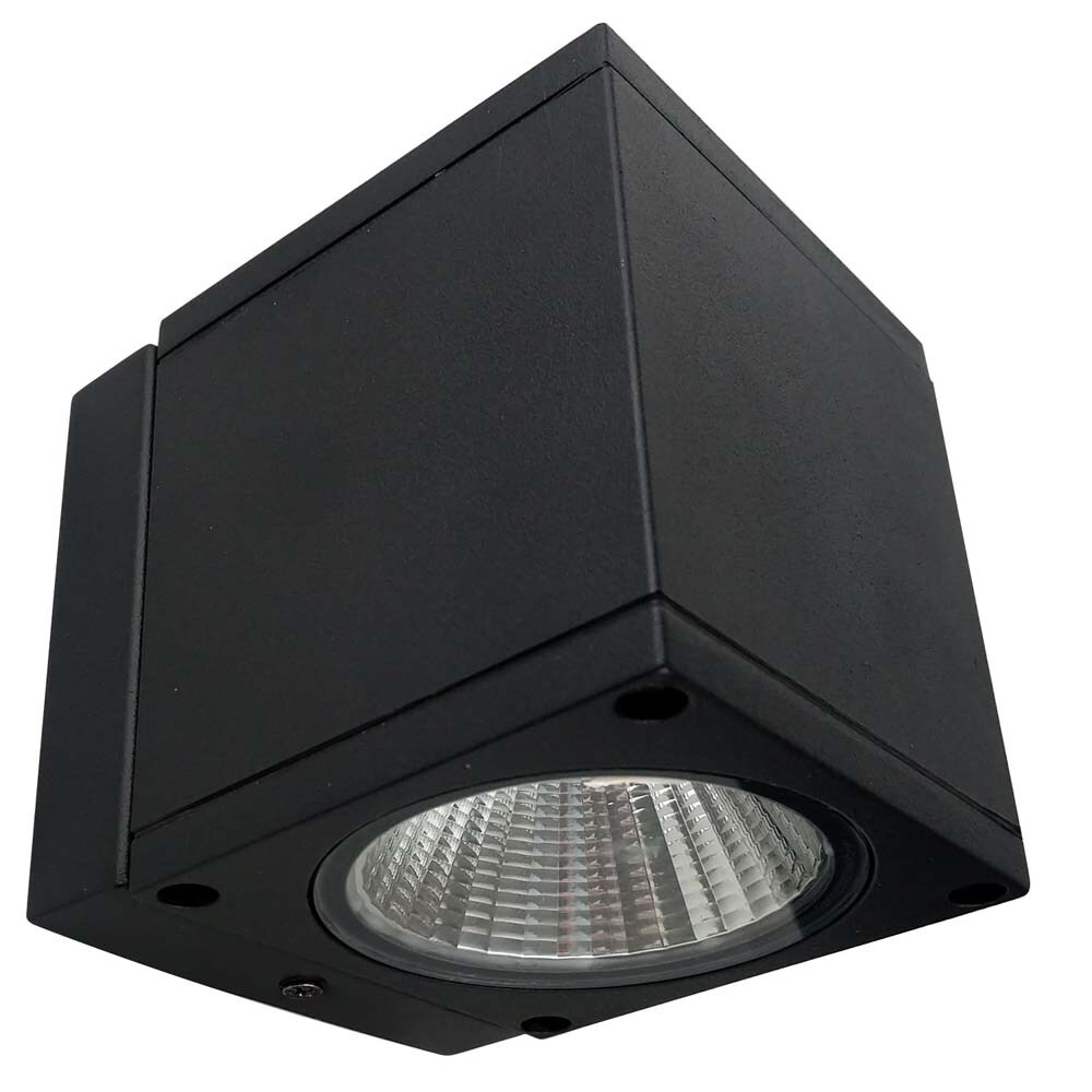 Sunlite 4-in LED Square Downlight Wall Sconce Light Fixture - 5000K Super White