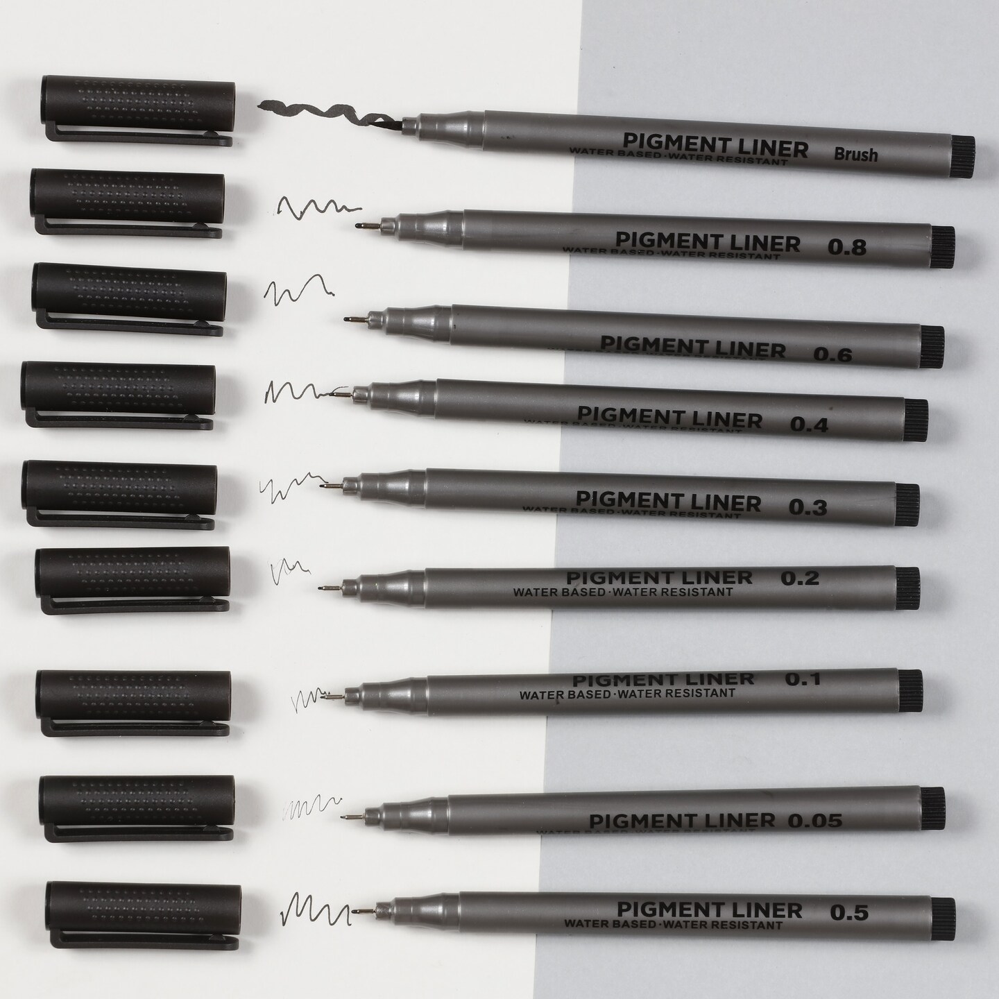 Incraftables Calligraphy Pens for Beginners and Professional (9pcs). Calligraphy Markers for Writing &#x26; Drawing. Brush Pens Calligraphy Set for Kids &#x26; Adults. Black Brush Pens for Hand Lettering