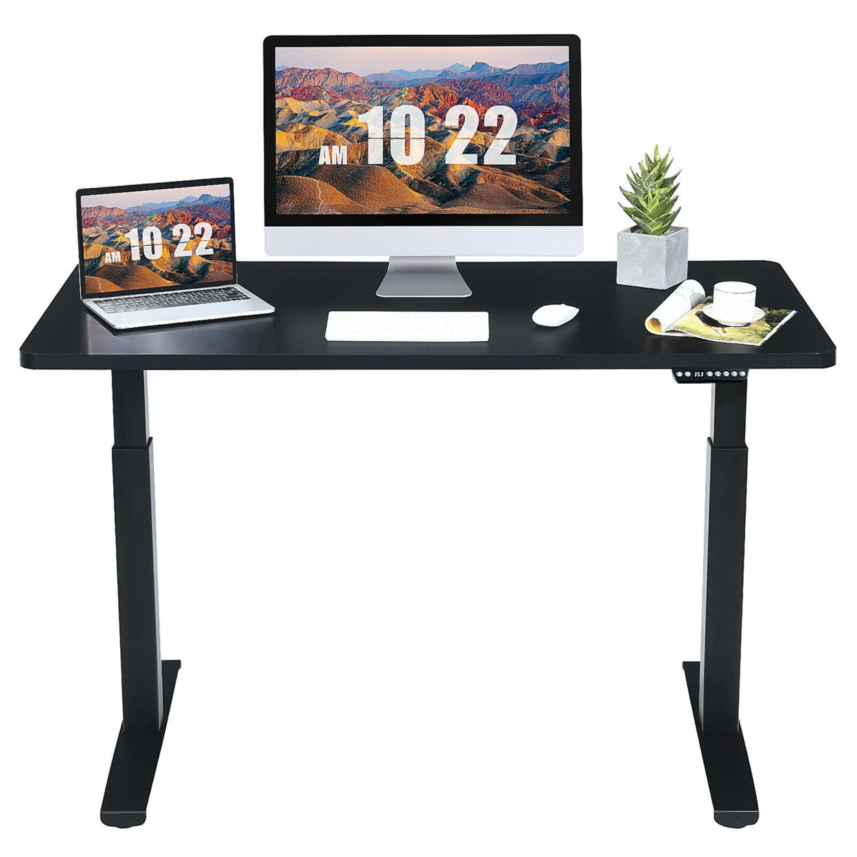 Gymax 55x28 Electric Standing Desk Adjustable Sit to Stand w/ Controller