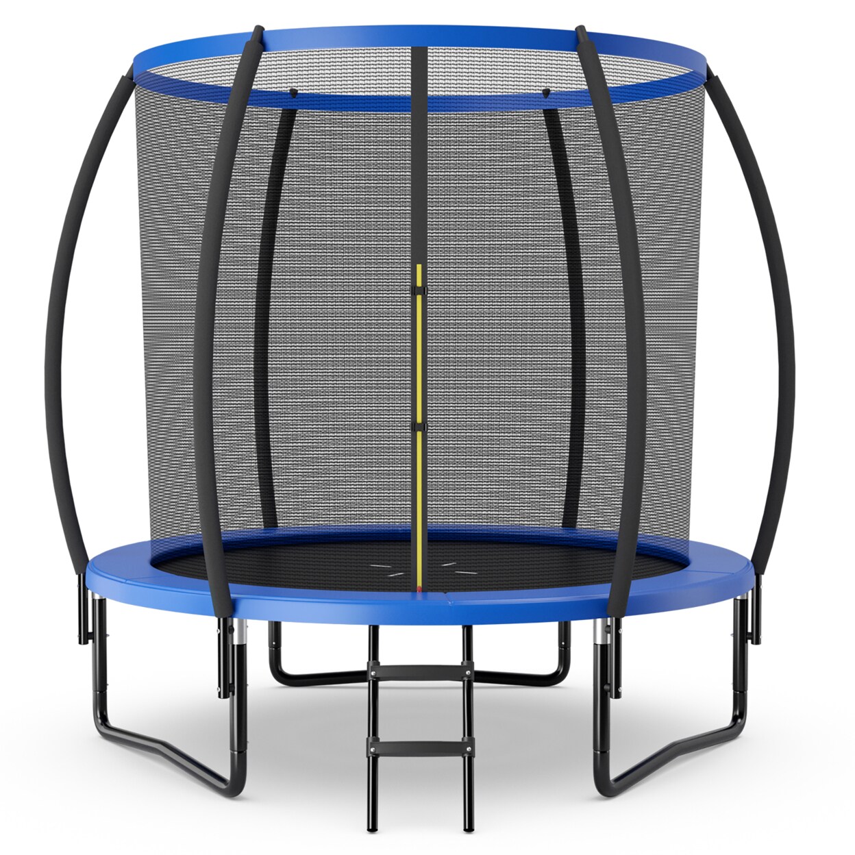 Gymax 8FT Recreational Trampoline w/ Ladder Enclosure Net Safety