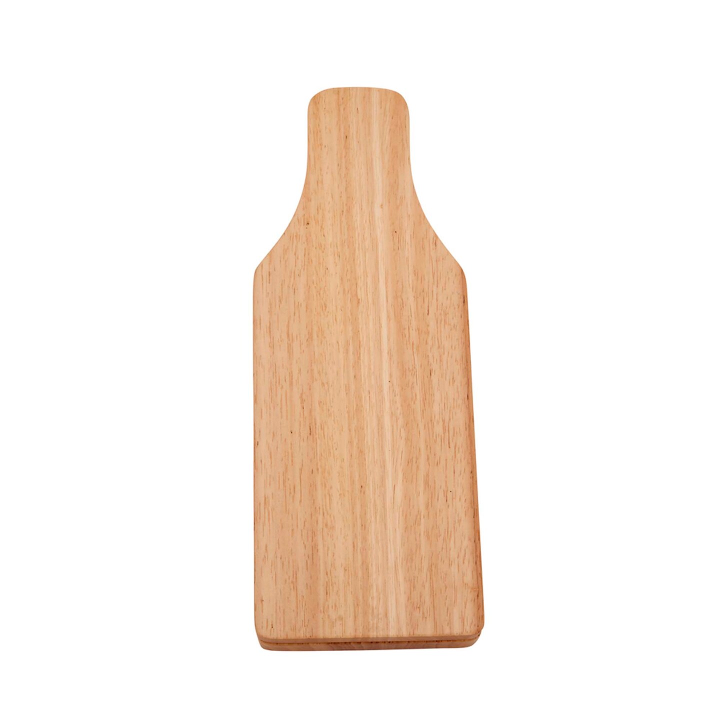 Contemporary Home Living 13" Bottle Shaped Wooden Cheese Board With 3 Cheese Tools