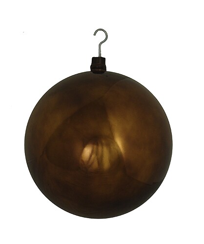 CMI Shiny Chocolate Brown Shatterproof Christmas Ball Ornament 16&#x22; (400mm)