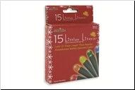 Merry and Light Set of 15 Multi-Color LED Little Lites Christmas Lights - Green Wire