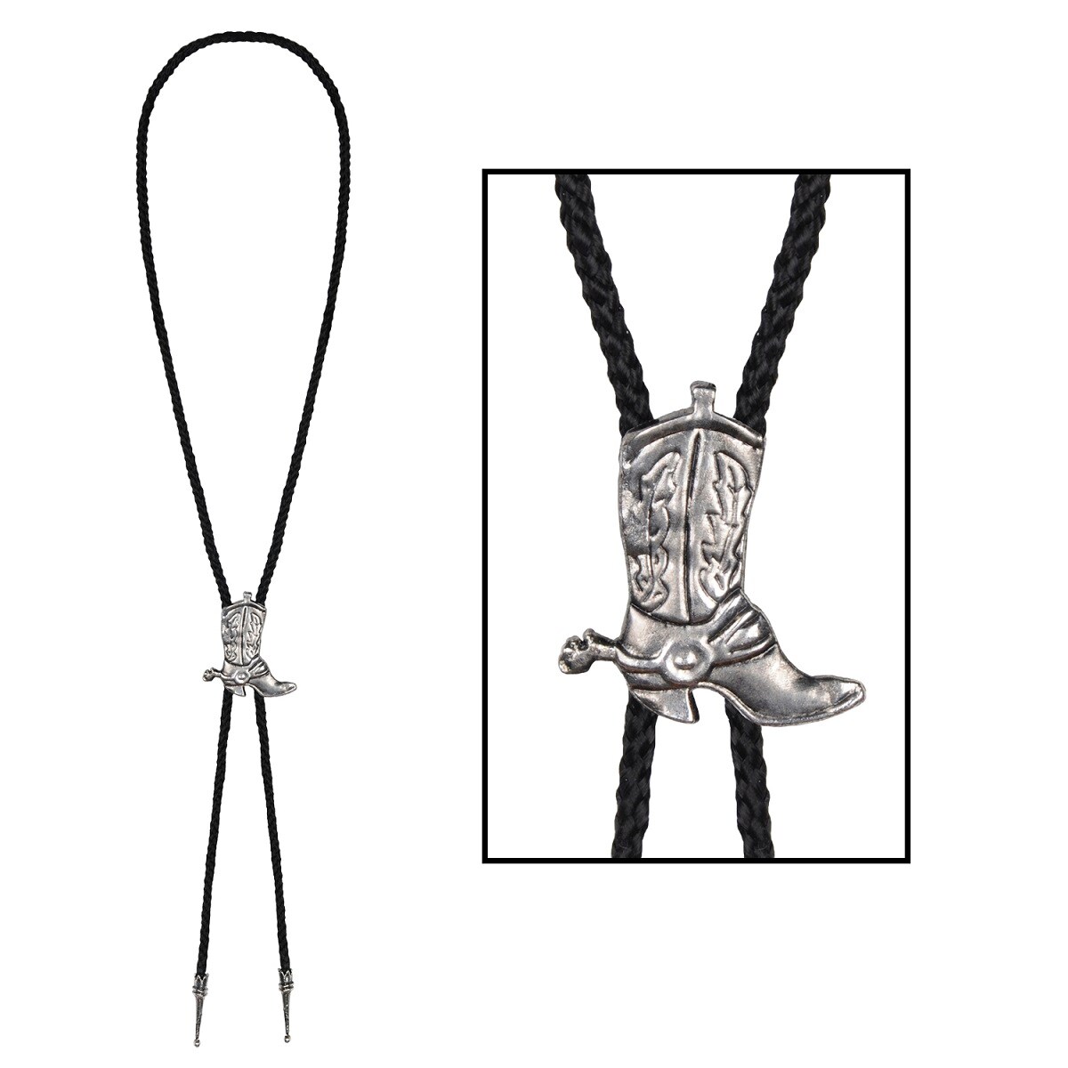 Bootlace Tie Adult Black