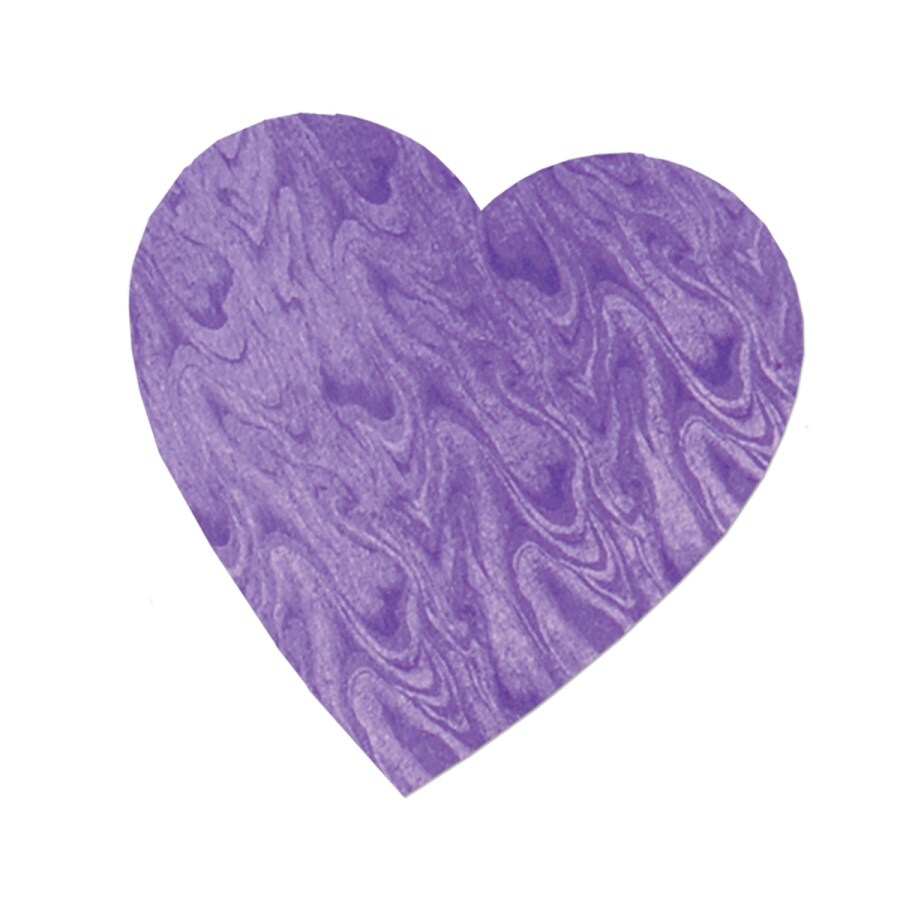 Beistle Pack of 36 Embossed Purple Foil Heart Cutout Valentine Decorations 8.5"