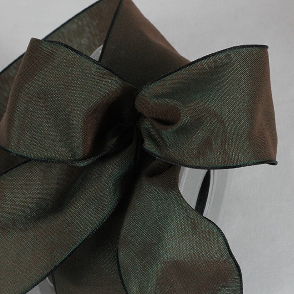 The Ribbon People Spruce Green Solid Wired Edge Ribbon 1.5&#x22; x 27 Yards