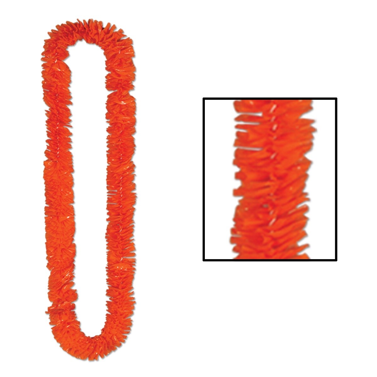 Beistle Club Pack of 144 Orange Soft-Twist Leis 36&#x27;&#x27;