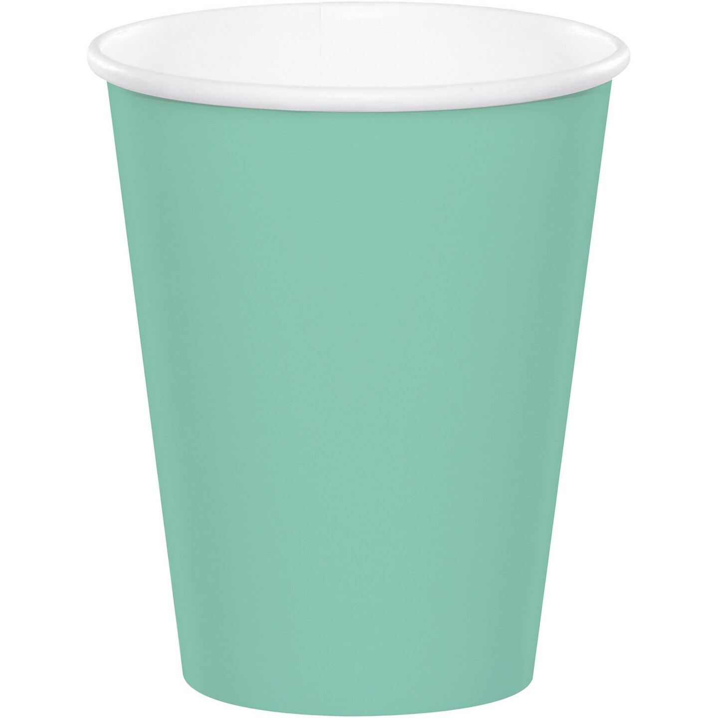 Party Central Club Pack of 96 Minty Green Disposable Paper Hot and Cold Drinking Party Cups 9oz.