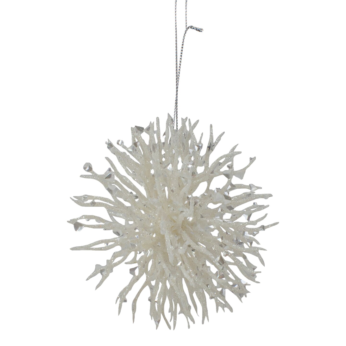 Northlight Starburst Hanging Christmas Ornament - 4.5&#x22; - White