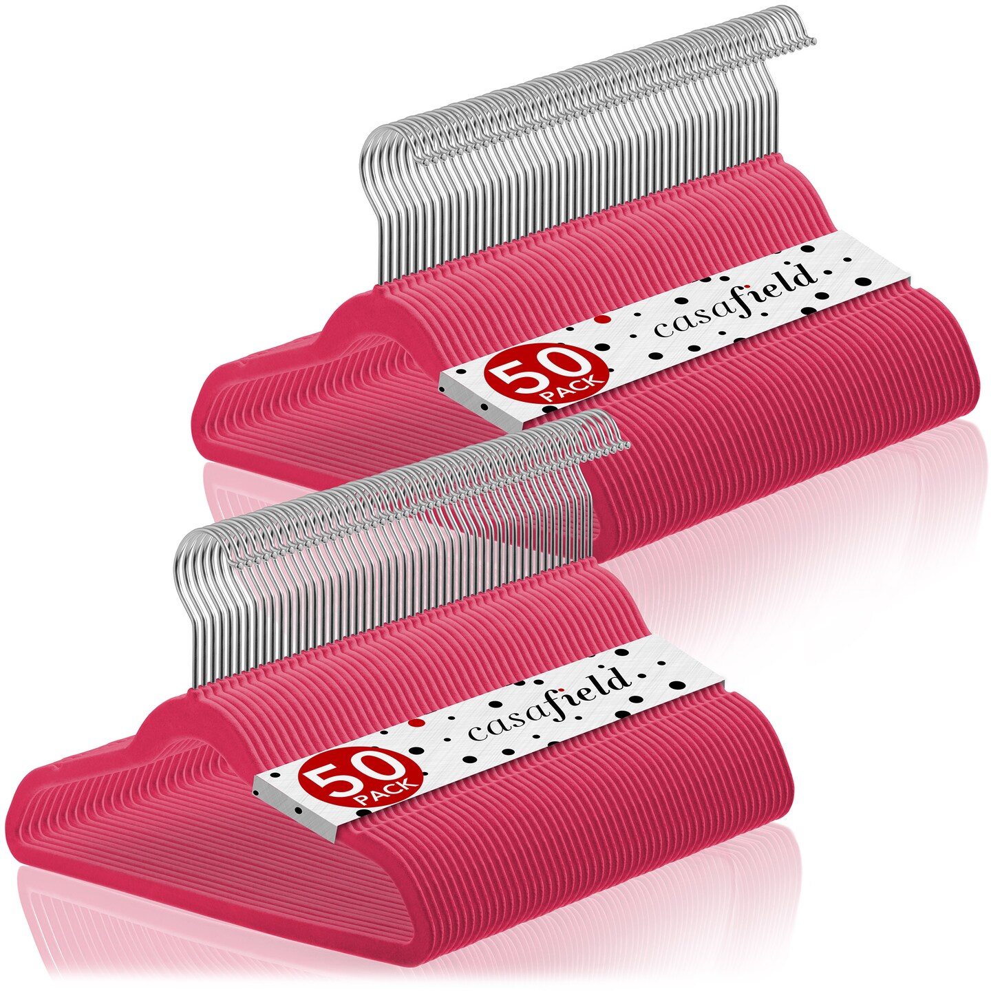 Casafield 100 Velvet Kid's Hangers - 14" Size for Children's Clothes