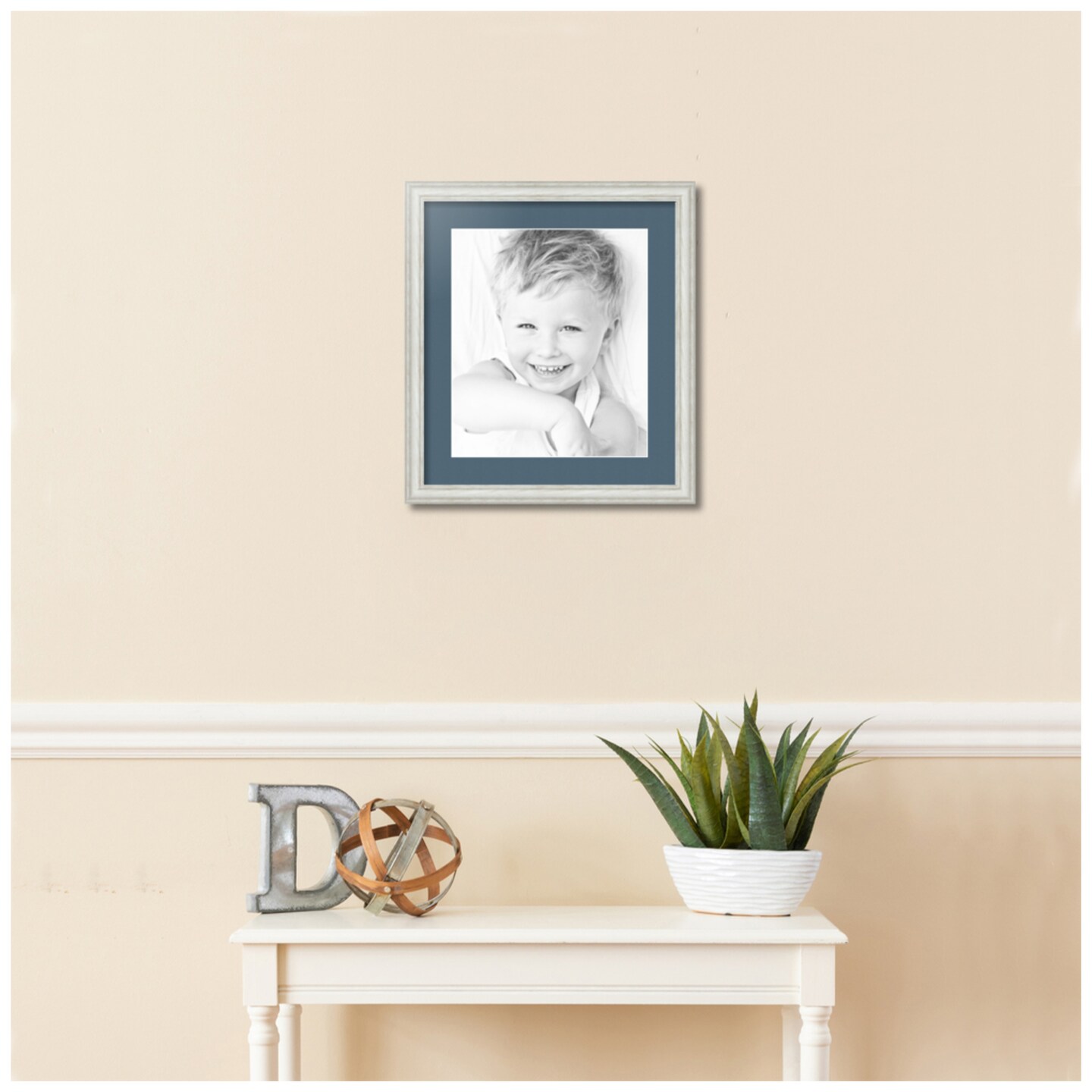 ArtToFrames 16x18&#x22; Matted Picture Frame with 12x14&#x22; Single Mat Photo Opening Framed in 1.25&#x22; White and 2&#x22; Mat (FWM-4098-16x18)