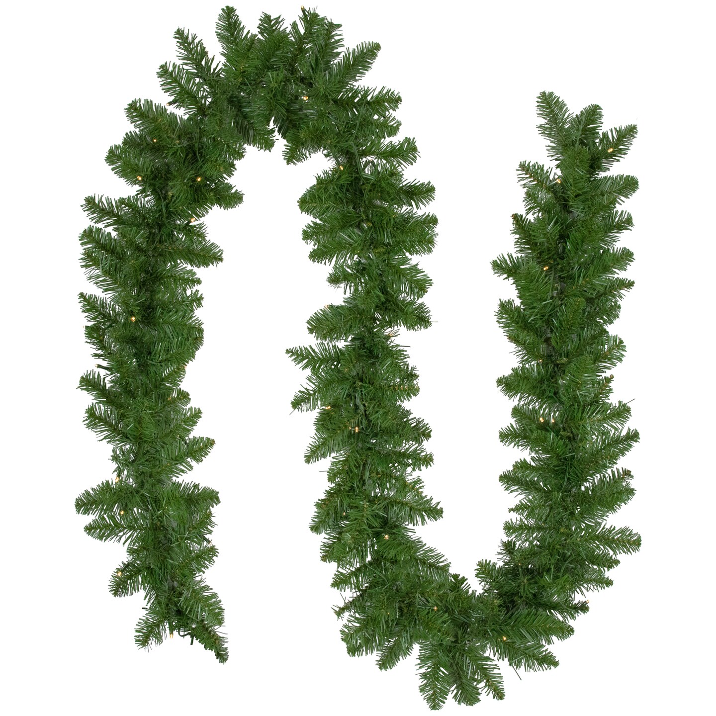 Northlight Pre-Lit Battery operated Whitmire Pine Christmas Garland - 9&#x27; x 10&#x22;  - Warm White LED Lights