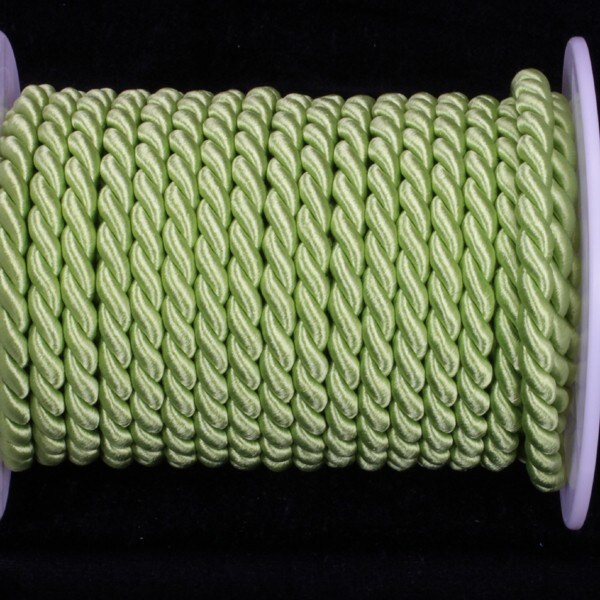The Ribbon People Lime Green Braided Cording Wired Craft Ribbon 0.25&#x22; x 17 Yards