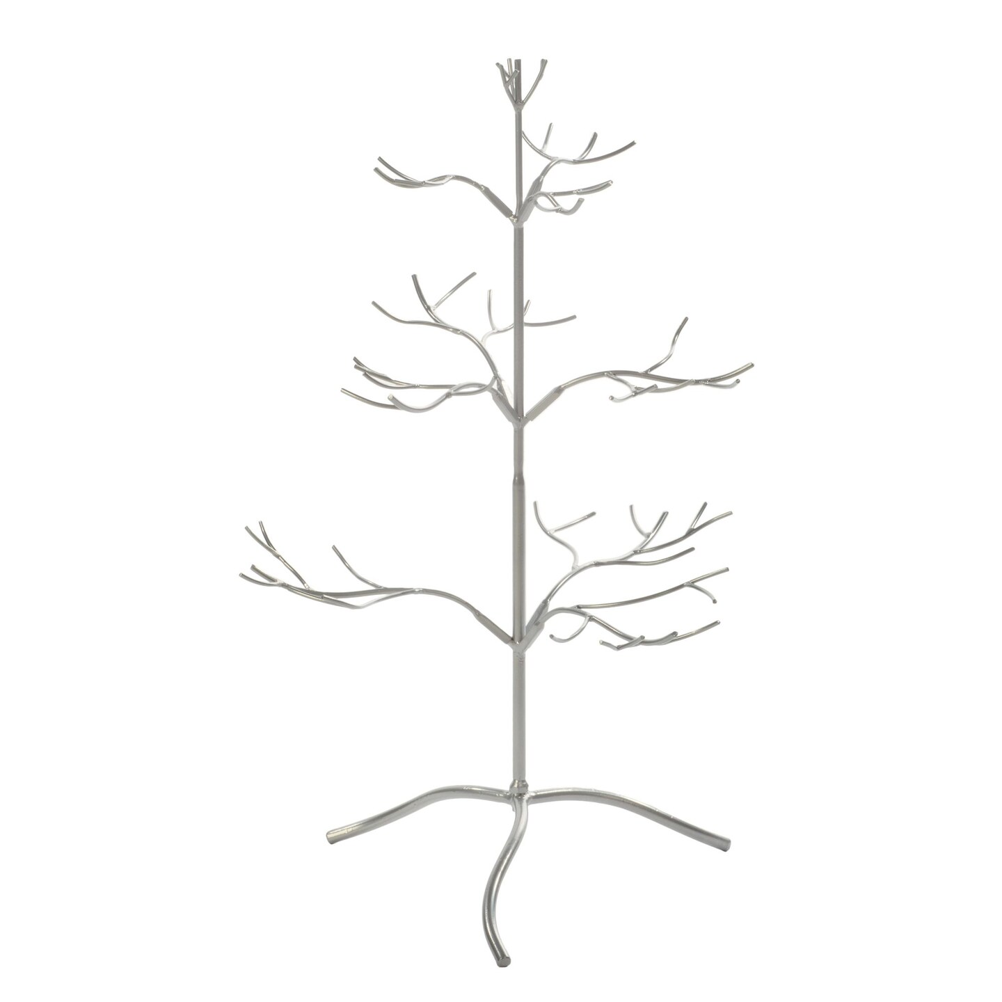 Tripar International 25&#x22; Jewelry Storage Twig Tree Decorative Tiered Organizer - Silver