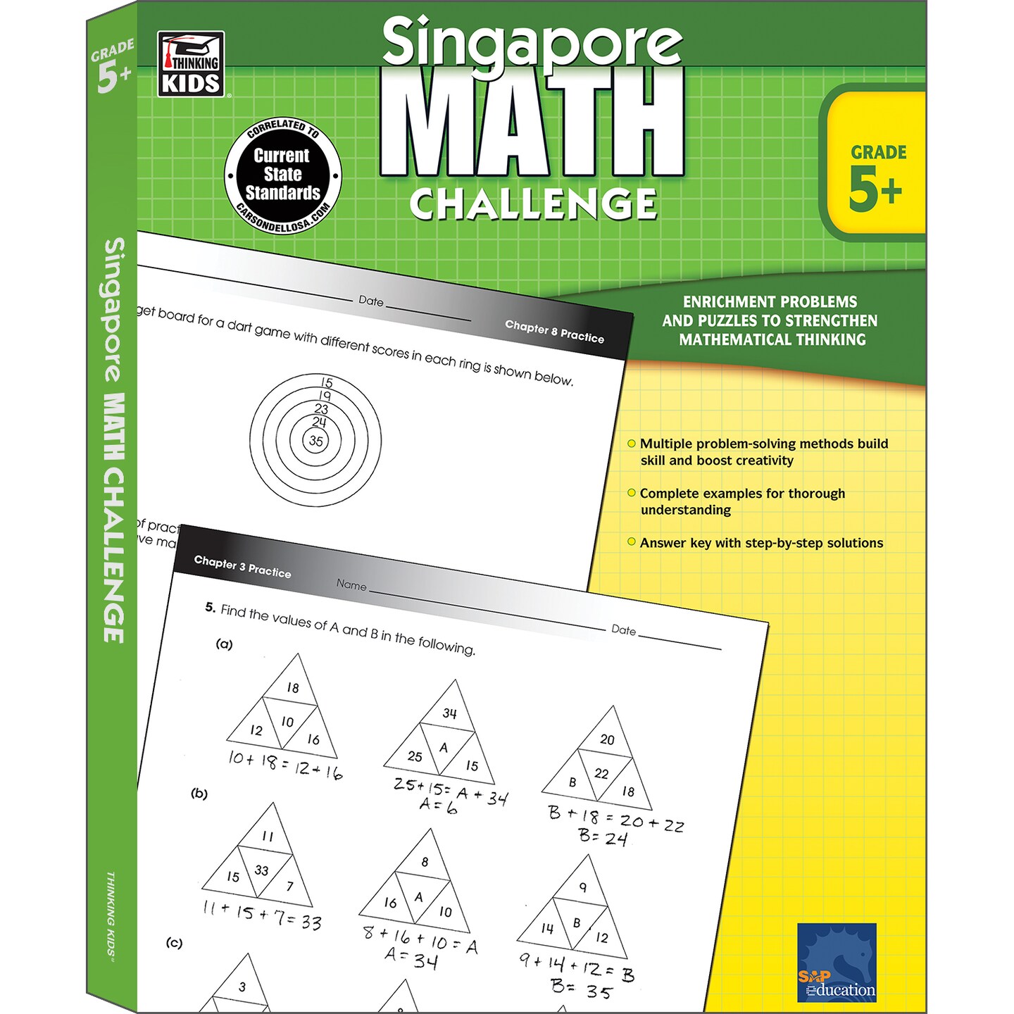 Singapore Math Challenge 5th Grade Math Workbooks, Singapore Math Grade