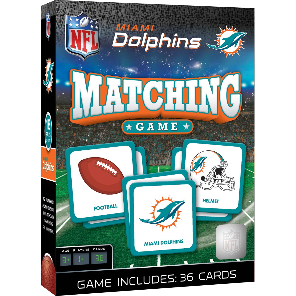 True Fans™ NFL Miami Dolphins Diamond Accent Football Pendant in