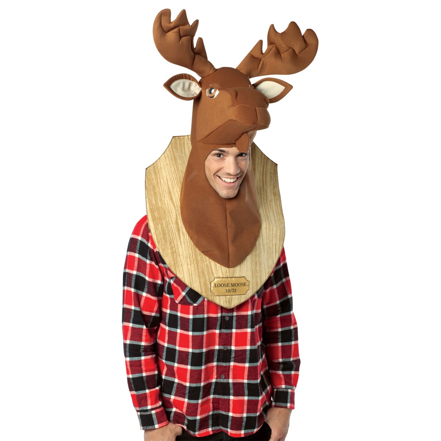 The Costume Center Brown and Beige Loose Moose Trophy Unisex Adult Costume Accessory - One Size