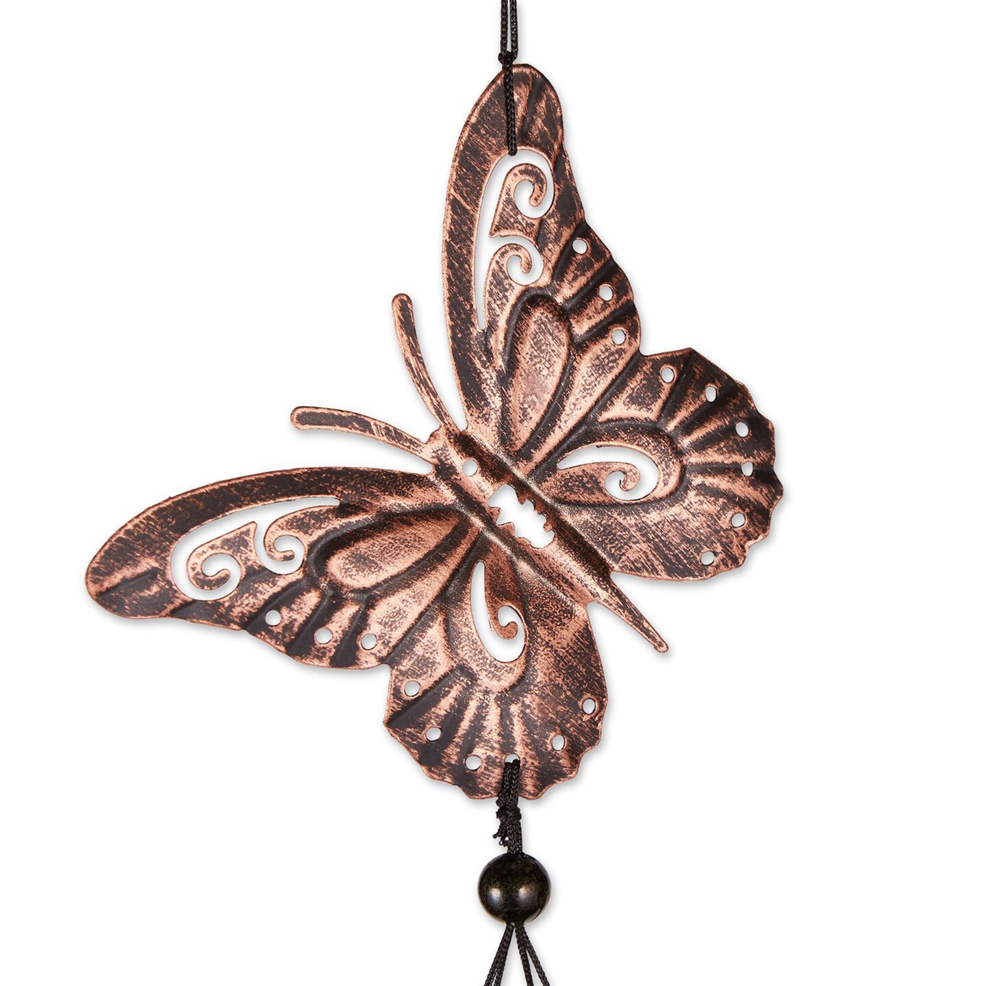 Accent Plus Home Decorative Butterfly and Heart Wind Chimes - 31.5 inches