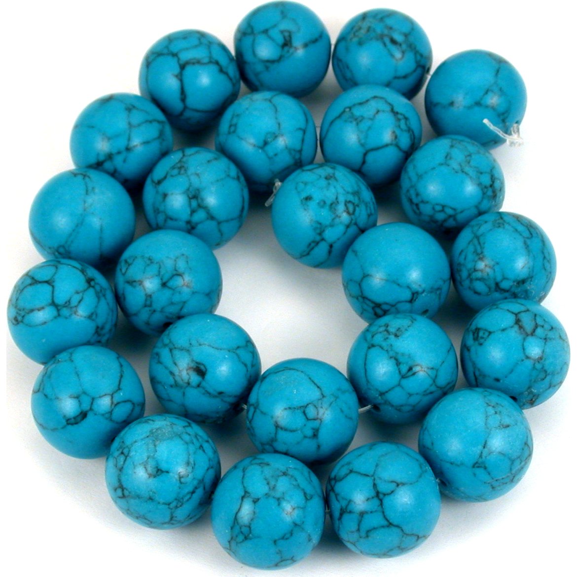 8 Strands Synthetic Turqoise Beads Various Shapes &#x26; Sizes