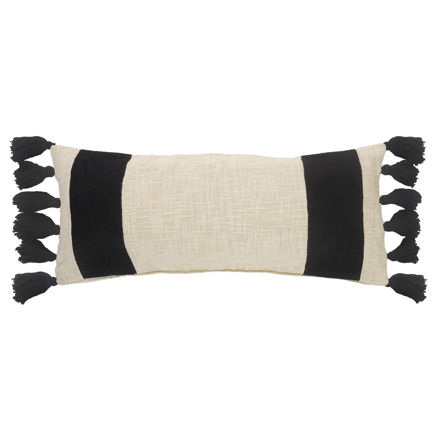 Ivory fringe outlet pillow