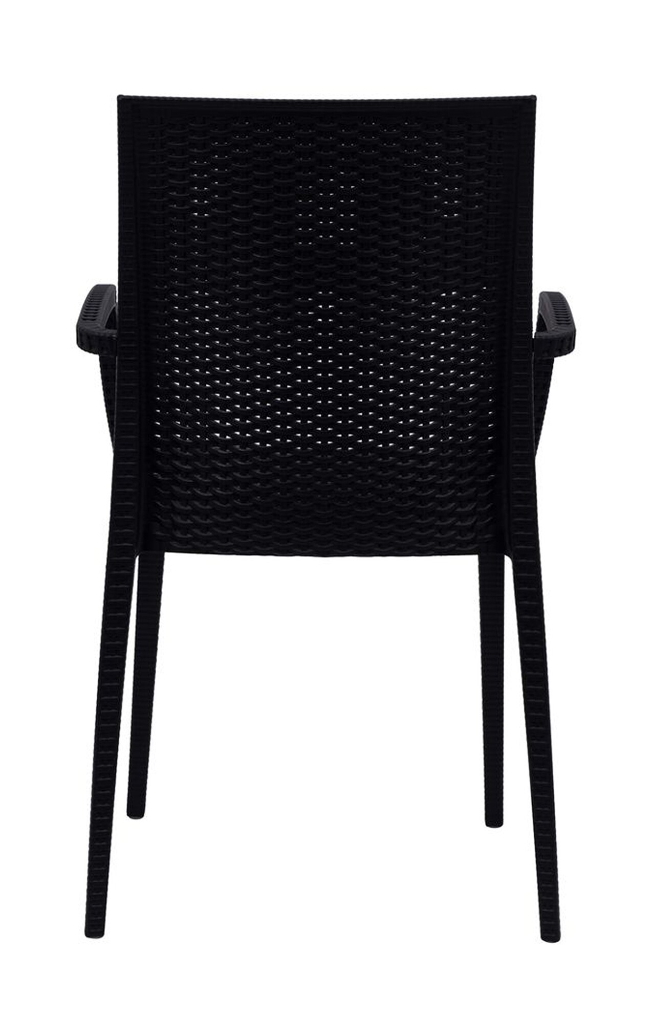LeisureMod Weave Mace Indoor/Outdoor Chair (With Arms)