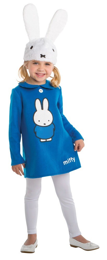 The Costume Center Blue and White Miffy Toddler Girl Costume with Headpiece