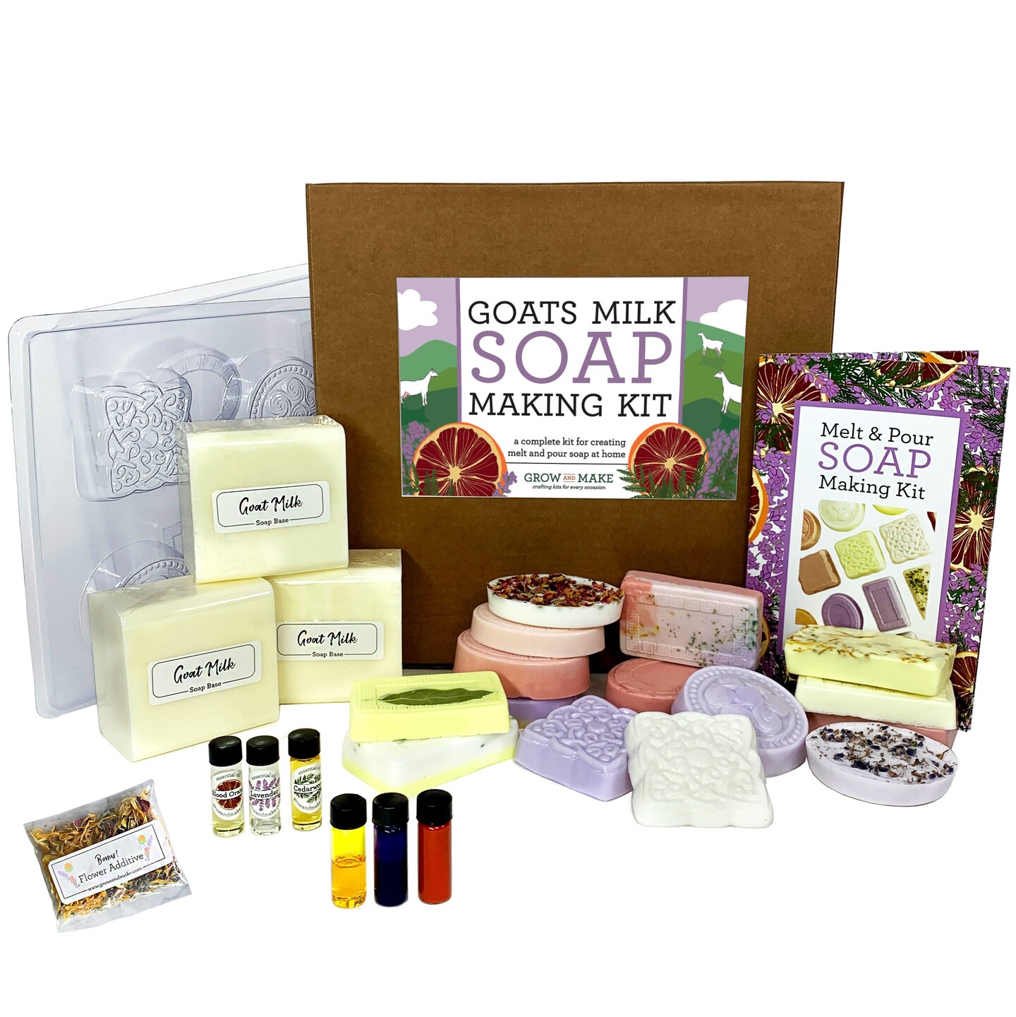 B Me DIY Soap Making Kit Refill Pack - 60 Soap Cubes for The Super Soap Studio Kit- 30 Clear and 30 White Soap Cubes Included- Make Your Own Soap