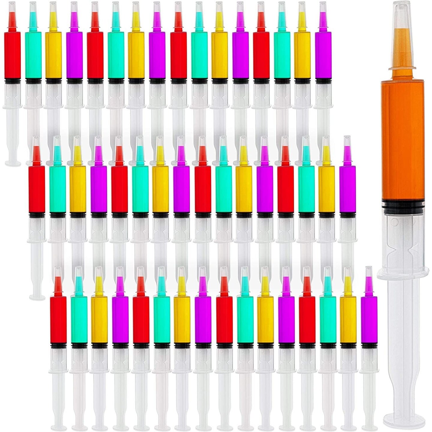 Juvale 30-Pack Plastic Shot Syringes, 1 Oz, Drink Syringes for Parties, Nurse Graduations, New Years Celebrations
