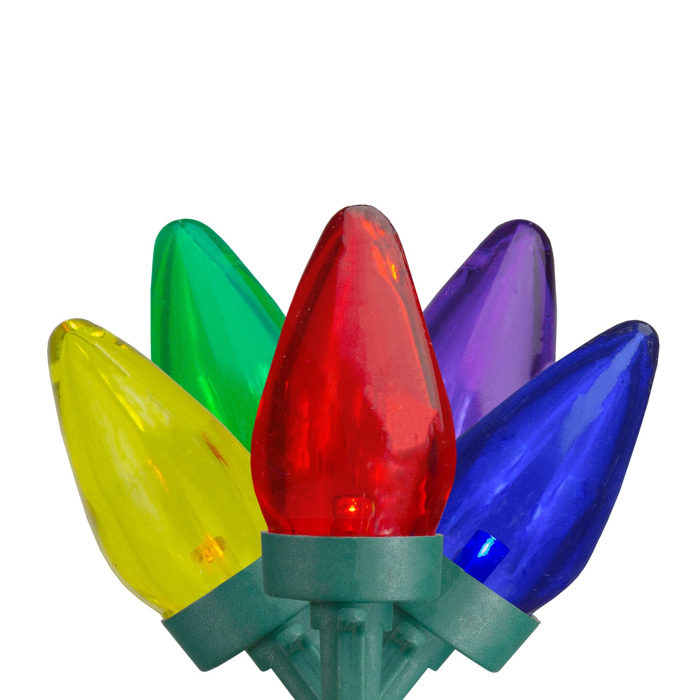 Northlight LED C7 Christmas Lights - Multi-color - 20.25&#x27; Green Wire - 50ct