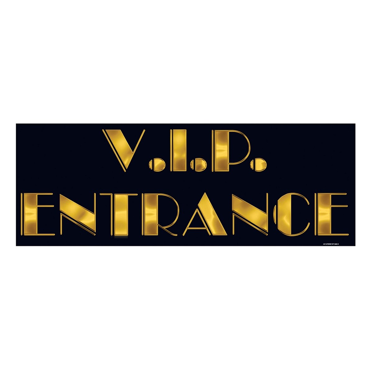 Party Central Club Pack of 24 Black and Gold Awards Night V.I.P Entrance Sign Decorations 22&#x22;