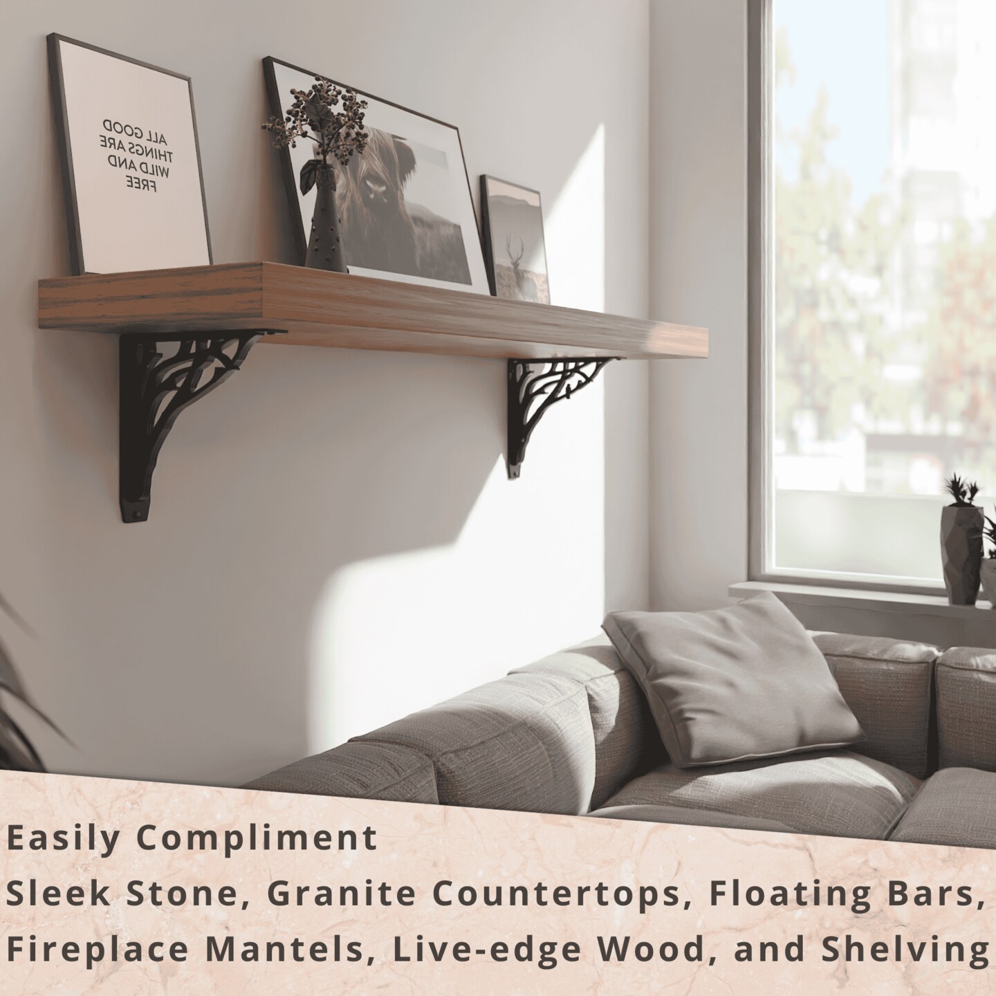 Starby Decorative Heavy Duty Steel Brackets