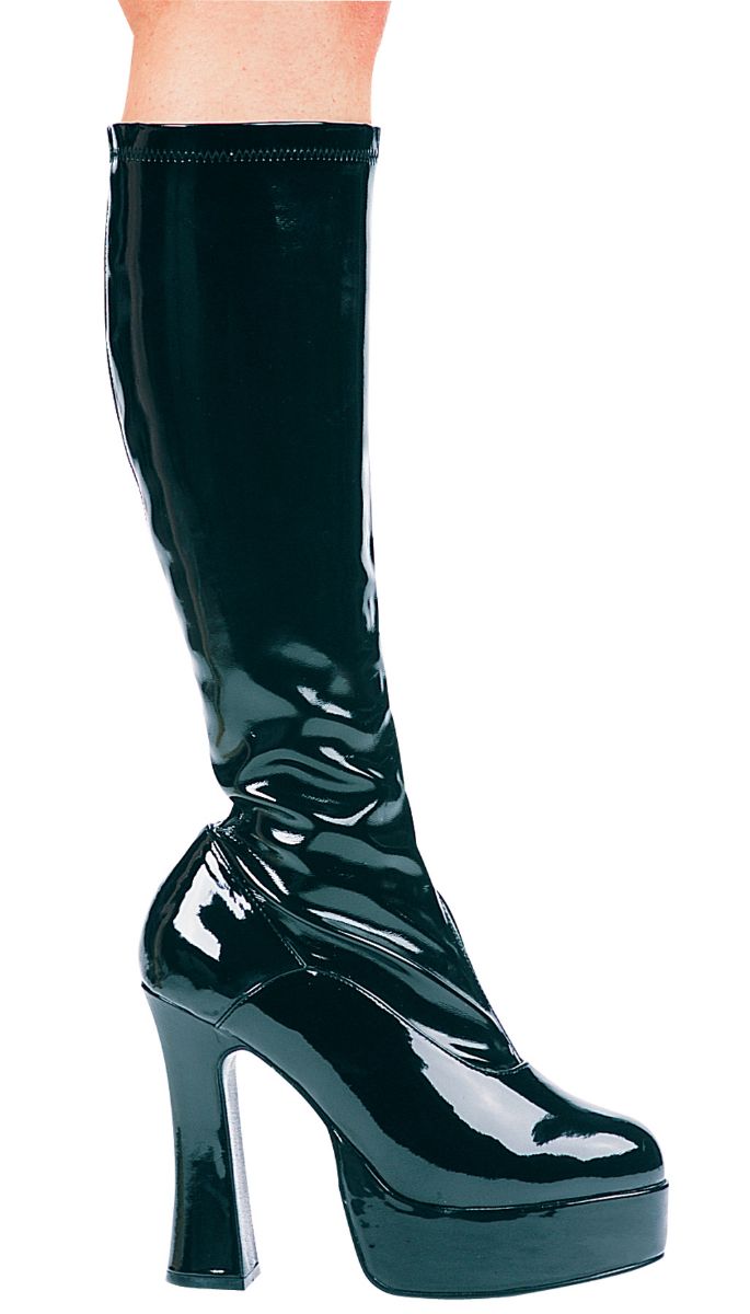 The Costume Center Black Chacha Women Adult Halloween Boots Costume Accessory - Size 10
