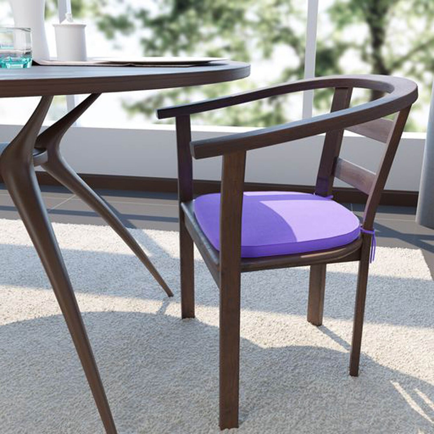 LeisureMod Modern Dining Chair Cushion Pads