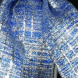 The Ribbon People Blue and Silver Woven Lame Bali Wired Craft Ribbons 1.5 x 54 Yards