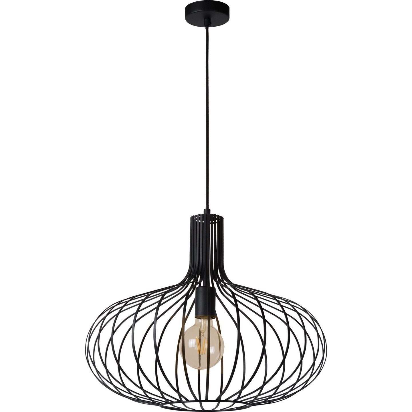 Signature Home Collection 19.75&#x22; Black Contemporary Ceiling Light Fixture