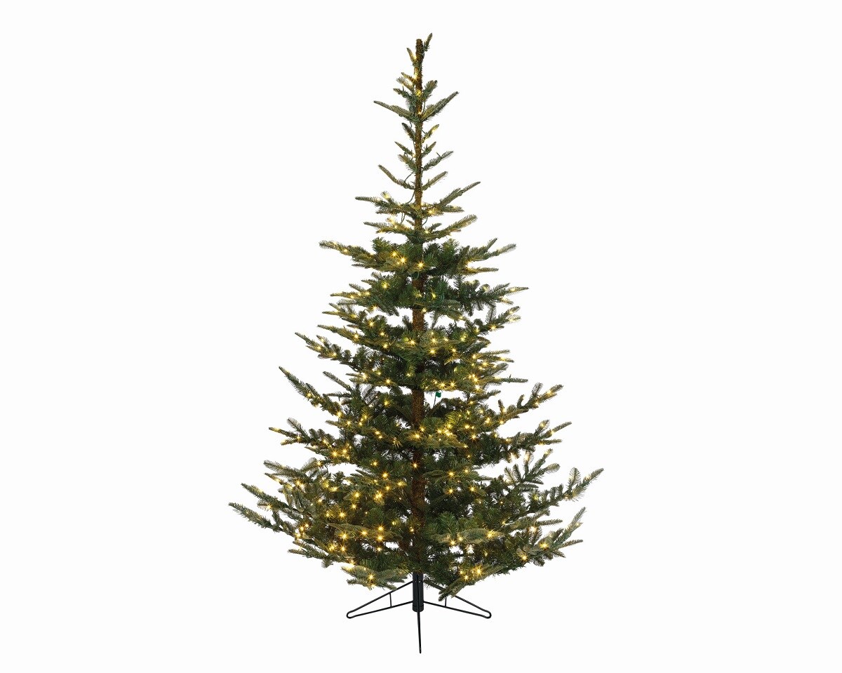 Kaemingk 9' Pre-Lit LED Everlands Nobilis Fir Artificial Christmas Tree - Warm Clear Lights
