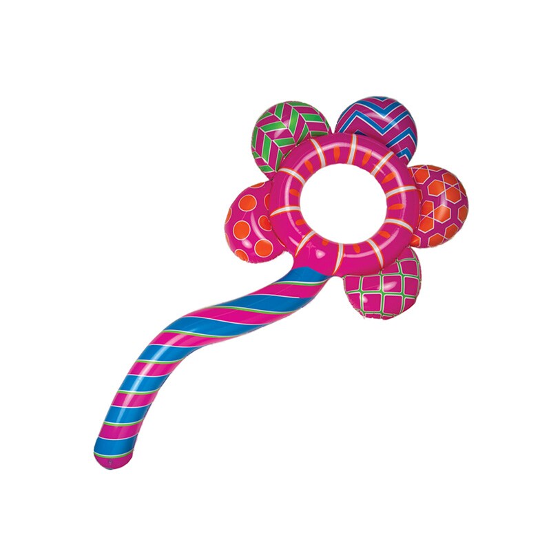 Pool Central Inflatable Pink and Blue Inflatable Awesome Blossom Swimming Pool Float Ring Tube, 84-Inch