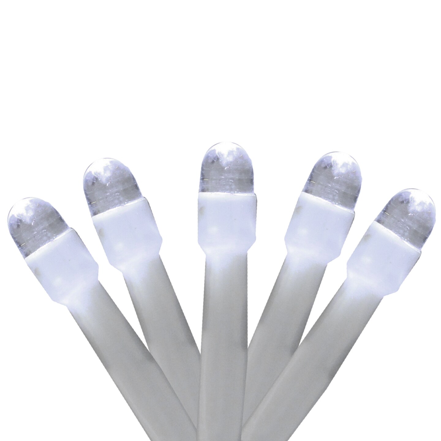 Brite Star 150 White LED Twinkle Swag Christmas Lights - 7.5 ft White Wire