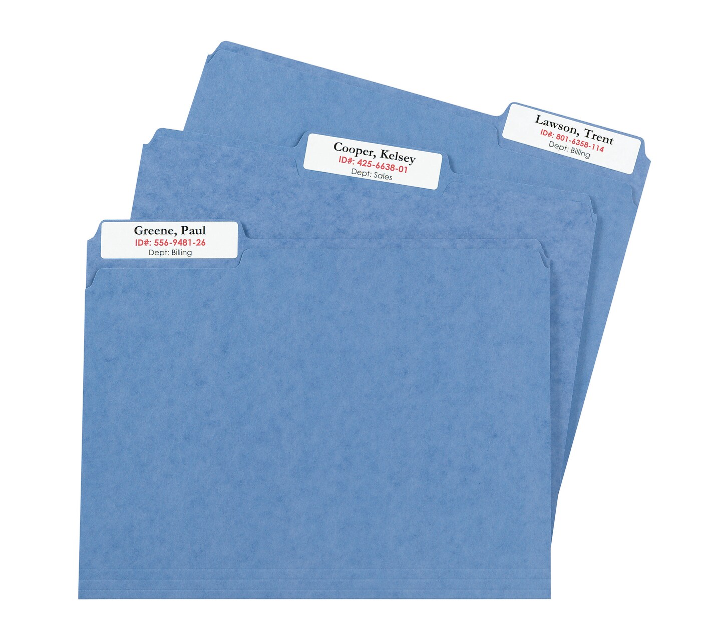 Avery TrueBlock Extra Large File Folder Labels, 15/16&#x22; x 3-7/16&#x22;, 450 Printable Labels, White (5027)