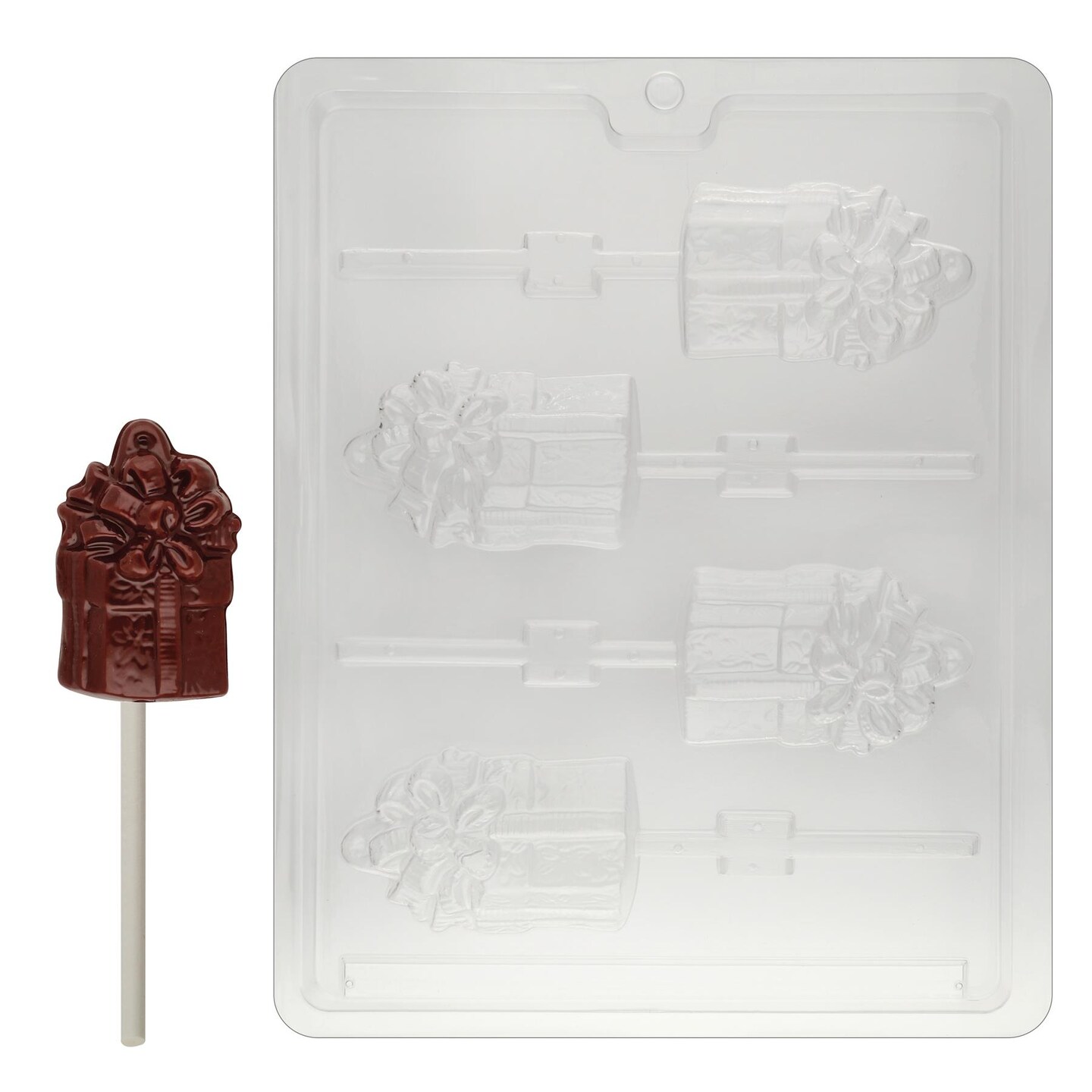 Chocolate Mold Christmas Present Lolly