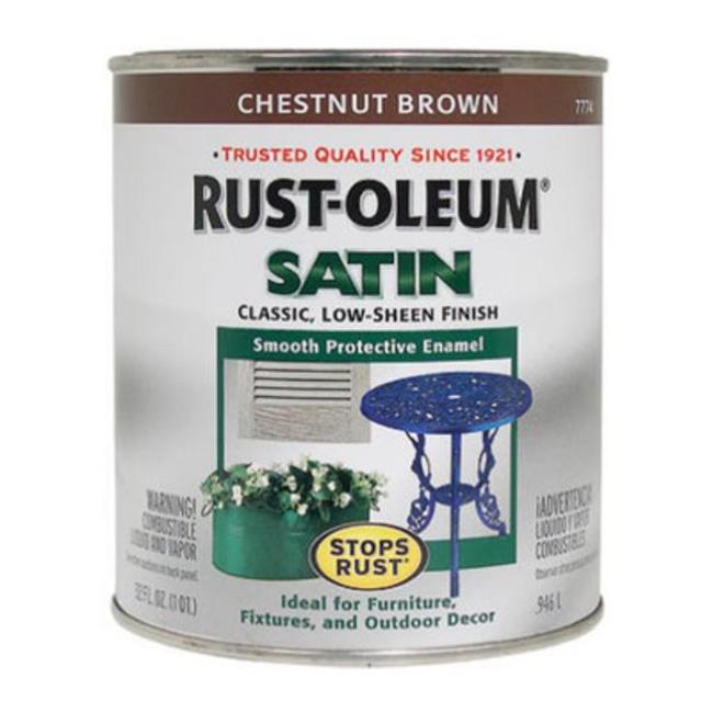 rustoleum satin chestnut brown