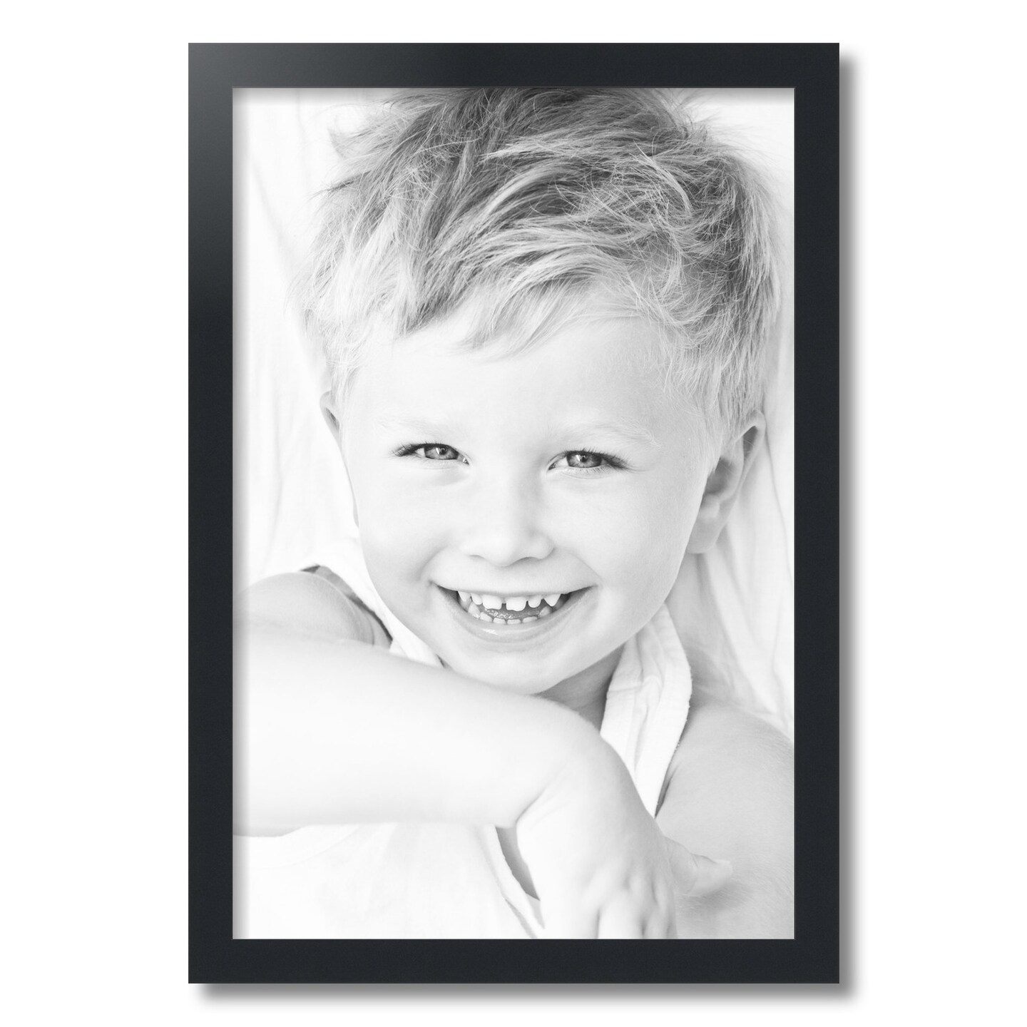 ArtToFrames 16x24 Inch Picture Frame, This 1.25 Inch Custom MDF Poster Frame is Available in Multiple Colors, Great for Your Art or Photos - Comes with Regular Acrylic and Foam Backing 3/16 inch (V-FRBW26-16x24)