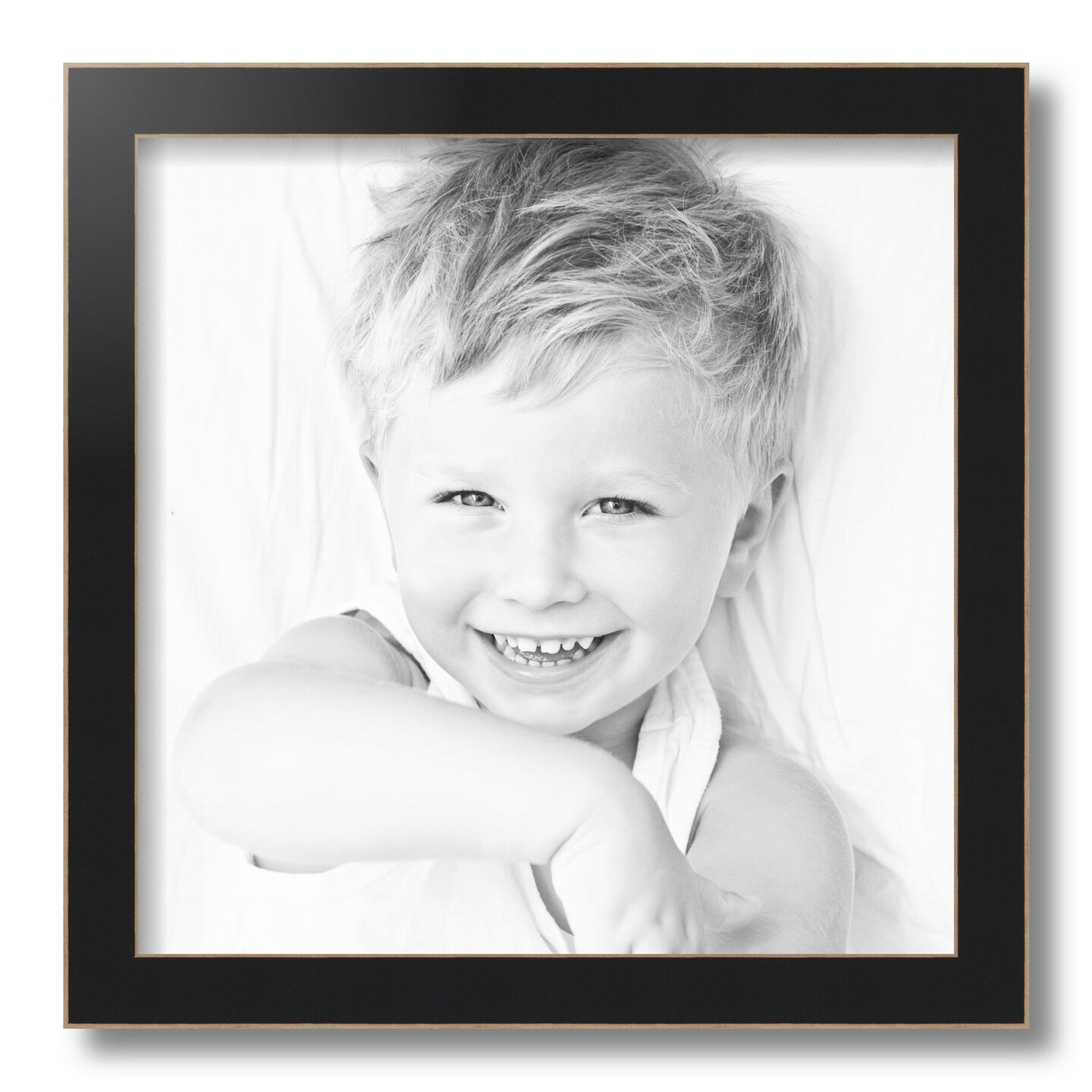 ArtToFrames 14x14 Inch Picture Frame, This 1.25 Inch Custom MDF Poster Frame is Available in Multiple Colors, Great for Your Art or Photos - Comes with Regular Glass and Foam Backing 3/16 inch (V-FRBW26-14x14)