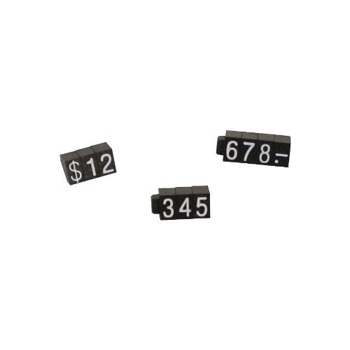 Jewelry Pricing Block Set with White Numbers