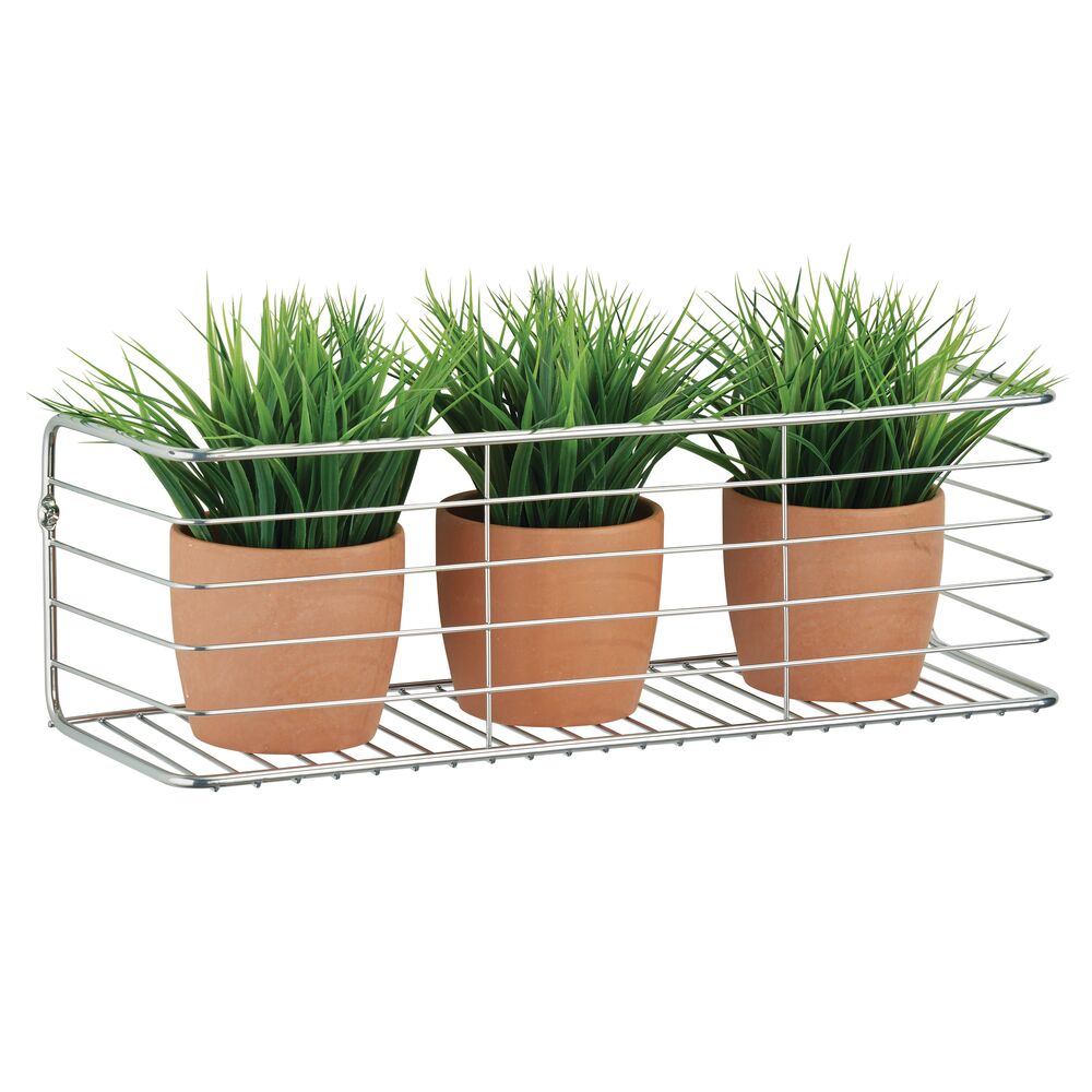 mDesign Wide Metal Wall Mount Storage Organizer Display Shelf Michaels