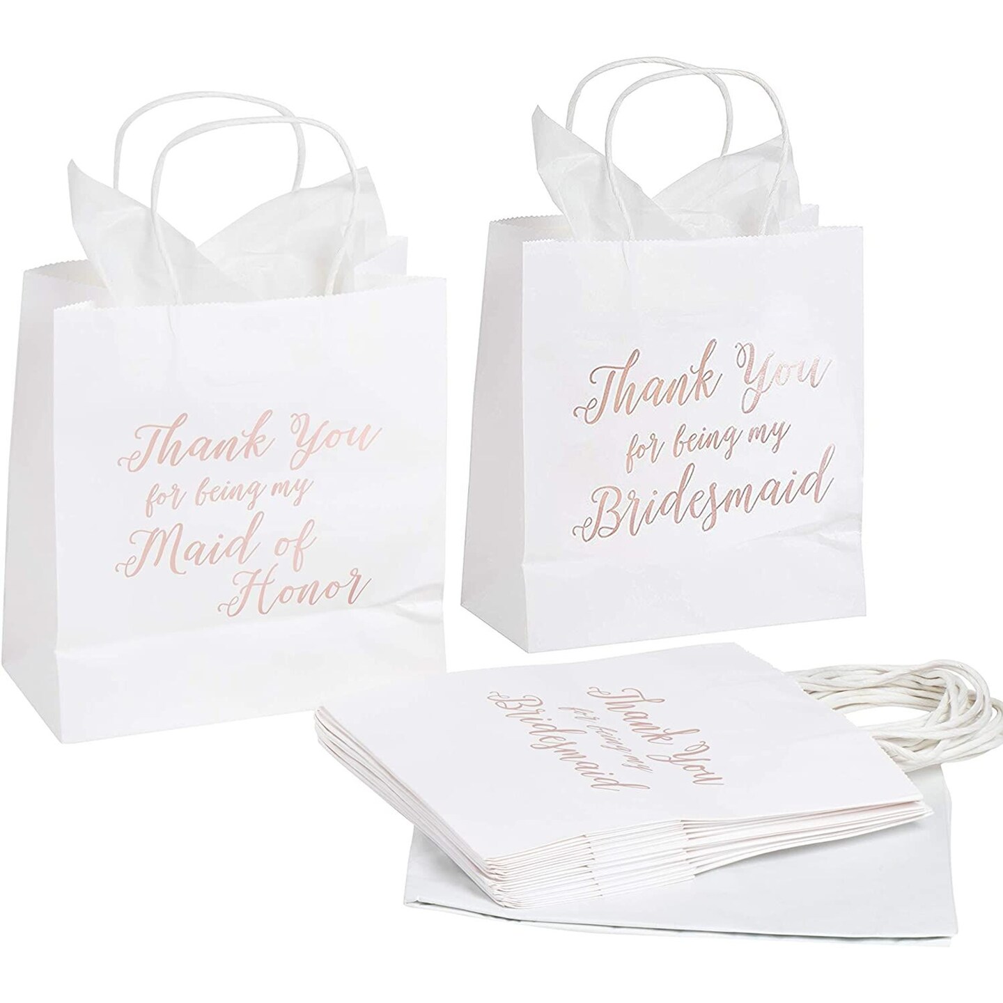 Thank You Gift Bag Printed Pattern Bag with Handle Gift Paper Bags Flower  Love Party Supplies Kraft Paper A Small | PGMall