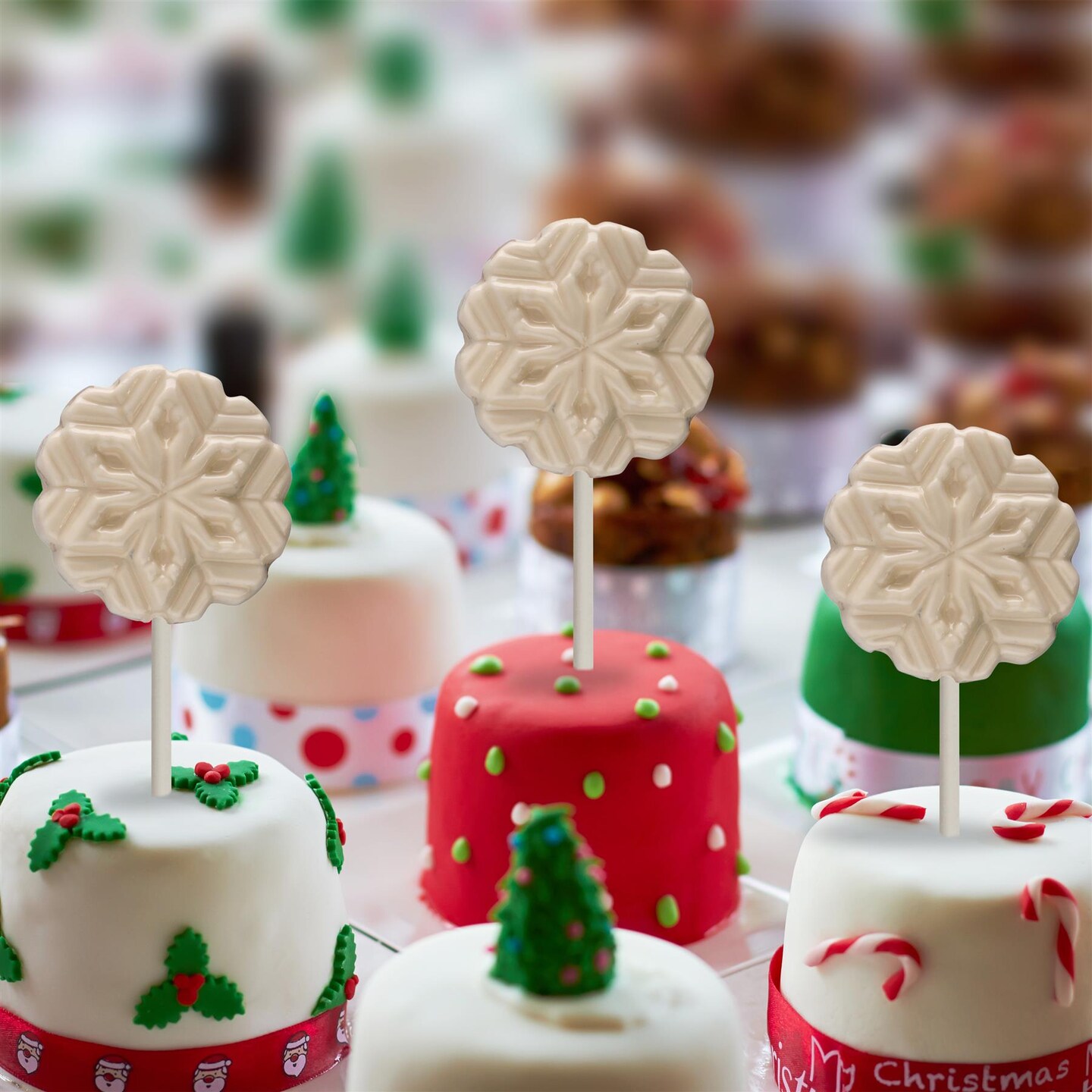 Chocolate Mold Snowflake Lolly